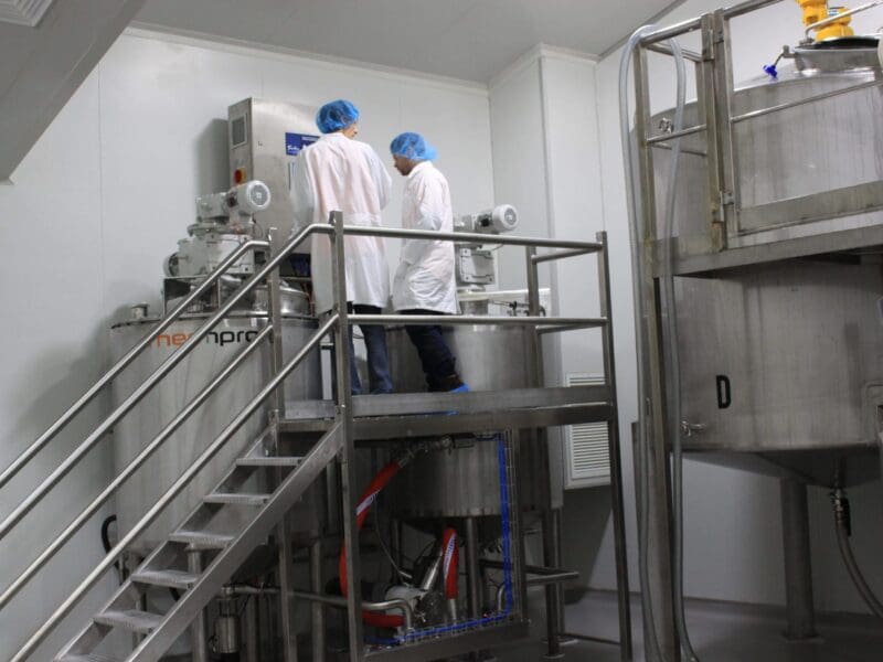 Nowchem Pharma, NSW Australia: Vats in the new skincare and pharmaceutical manufacturing facility